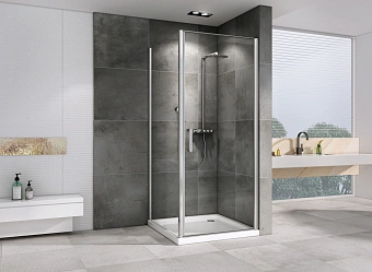 Угловое ограждение Abber Sonnenstrand AG04070-S75 195х75см стекло прозрачное