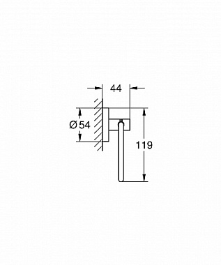 Держатель туалетной бумаги GROHE Essentials 40689GN1 Холодный рассвет