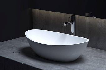 Раковина накладная SALINI CALLISTA 1101203SMRH S-Stone матовая 56х34см