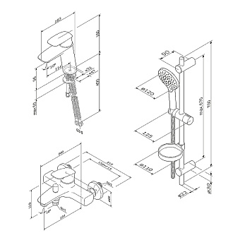 Набор смесителей AM-PM Spirit V2.1 F40971A00 хром
