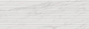 Настенная плитка MARAZZI ITALY Marbleplay M4P2 White Struttura Mikado ЗD Rett 30х90см 1,35кв.м. глянцевая