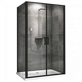 Угловое ограждение Abber Sonnenstrand AG04100BC-S85B 195х85см стекло прозрачное