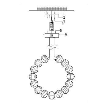 Светильник подвесной Maytoni Amulet MOD555PL-L23CH5K 23Вт LED