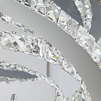 Люстра хрустальная Eurosvet Grasia 90066/2 хром 24Вт 2 лампочек LED