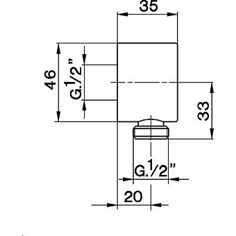 Шланговое подключение Cisal DS01730021 хром