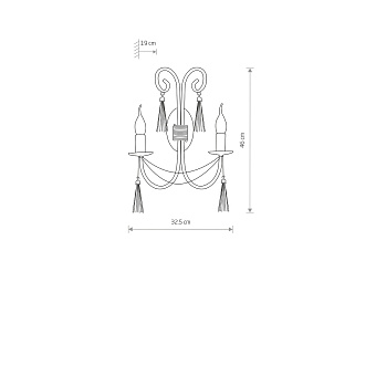 Бра Nowodvorski Twist 4981 120Вт E14