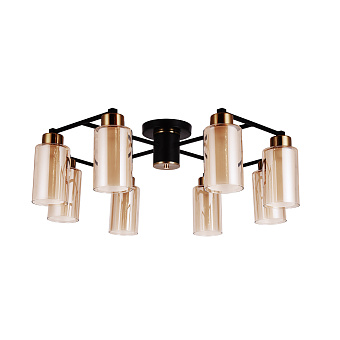 Люстра потолочная Arte Lamp LEO A7027PL-8BK 40Вт 8 лампочек E14