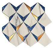 Керамическая мозаика Atlas Concord Италия Marvel Dream 9MDN Diamonds Bianco Ultramarine 35,8х32,9см 0,707кв.м.