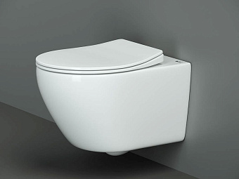 Унитаз подвесной Ceramica Nova PEARL CN8001 безободковый с микролифтом