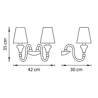 Бра Lightstar Otto 809626 80Вт E14