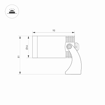 Светильник подводный Arlight KT-Water 032756 8Вт IP68 LED