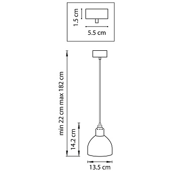 Светильник подвесной Lightstar Loft 865017 40Вт E14