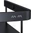 Полка в ванную угловая AM-PM Sense L A7454222 2-ярусная 23х30см чёрный