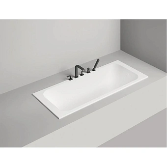 Ванна каменная SALINI ORLANDO 102112GRH S-Sense глянцевая 180х80см встраиваемая