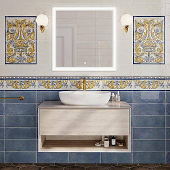 Бордюр KERAMA MARAZZI Площадь Испании HGD\A350\15050T синий 3х40см 0,264кв.м.
