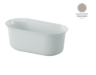 Ванна каменная ArtCeram Petite ACW005 41 140х70см отдельностоящая