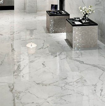 Неполированный керамогранит Atlas Concord Италия Marvel A208 Calacatta Extra 60х120см 1,44кв.м.