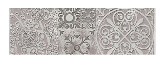 Фриз BERYOZA CERAMICA Амалфи 217308 серый 9,5х30см