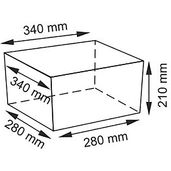 Корзина для белья WASSERKRAFT Kammel WB-180-M бежевый 20,5л