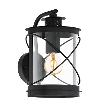 Светильник фасадный EGLO HILBURN 94843 60Вт IP44 E27 чёрный