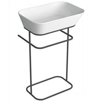 Консоль под раковину SIMAS Wave WASA04 nero matt чёрный матовый