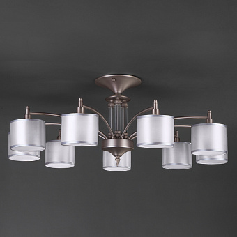 Люстра подвесная Eurosvet Adagio 60080/9 сатин-никель 40Вт 9 лампочек E14