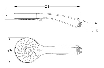 Ручной душ LEMARK LM0813C хром