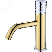 Смеситель для раковины Boheme Stick 121-GCR золотой