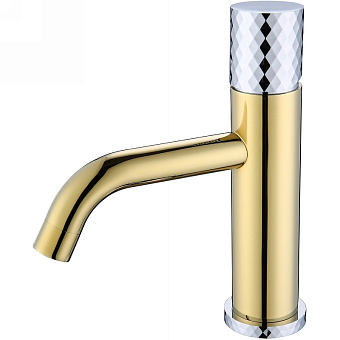 Смеситель для раковины Boheme Stick 121-GCR золотой