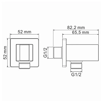 Гигиенический душ WASSERKRAFT A106156 хром