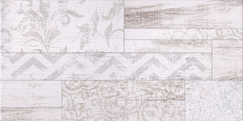 Декор Global Tile San Remo GT13VG белый 25х50см 1,375кв.м.