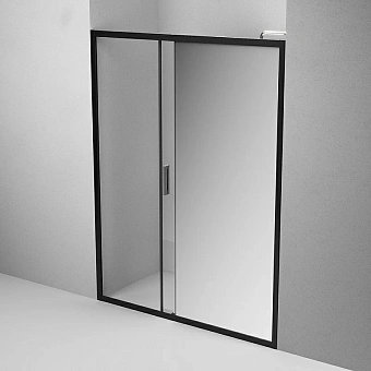 Душевая дверь AM-PM Gem Solo W90G-150-1-195BMir 195х150см стекло зеркальное