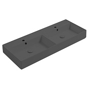 Раковина подвесная SIMAS Agile AG121D nero matt*2 121х46см