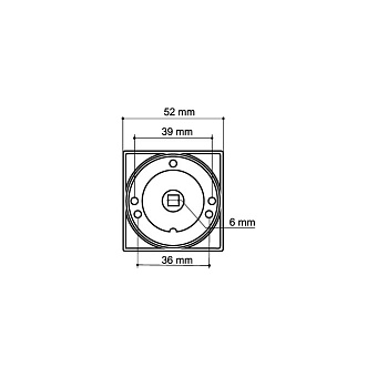 Фиксатор ARMADILLO WC-BOLT BK6/SQ-21 SN/CP-3 20423 матовый никель/хром