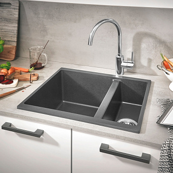 Мойка кухонная GROHE K500 31648AT0 55,5х46см серый гранит