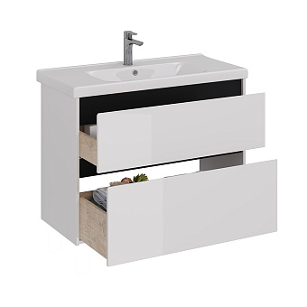 Тумба под раковину напольная LEMARK Combi LM03C100T-black 45х95,8х65см
