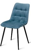 Кухонный стул AERO 47х65х87см велюр/сталь Light Blue