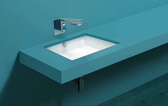 Раковина встраиваемая снизу SIMAS Top E Lavabi D'Arredo S59 bi*0 48х37см