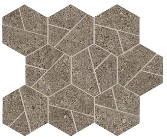 Керамическая мозаика Atlas Concord Италия Boost Stone A7CX Taupe Mosaico Hex. 25х28,5см 0,428кв.м.