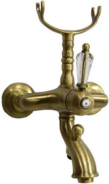 Смеситель для ванны CAPRIGO ANTIQUE-Swarovski 04S-011-vot бронза
