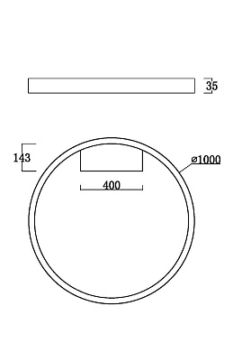 Светильник потолочный Maytoni Rim MOD058CL-L65B3K 61Вт LED