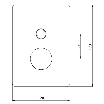 Смеситель для душа BOSSINI Cube Z00063.030 хром