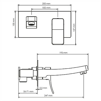 Смеситель для раковины WASSERKRAFT Aller 10630 хром