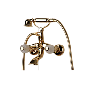 Смеситель для ванны Bongio Rivoli 05526OR00 золотой