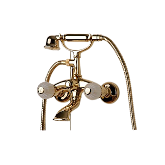 Смеситель для ванны Bongio Rivoli 05526OR00 золотой