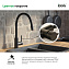 Смеситель для кухни IDDIS Kitchen 360 K36BLJ0i05 поворотный излив чёрный матовый