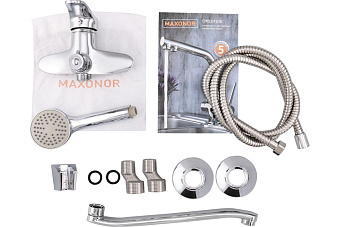 Смеситель для ванны Maxonor MN2201 хром