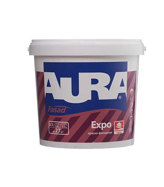 Краска для минеральных поверхностей фасадная Aura(Eskaro) Экспо Белый основа TR 2,7л