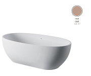 Ванна каменная ArtCeram Hoop ACW002 61 170х70см отдельностоящая