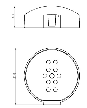 Мыльница для стоек ESKO SD505 хром